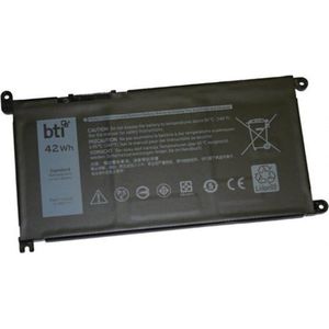 Origin Storage BTI - Laptop accu (komt overeen met: Dell 1VX1H, Dell VM732, Dell YRDD6) (3 Cellen, 3500 mAh), Notebook batterij, Zwart