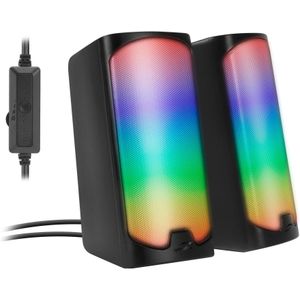 Speedlnk TONOS RGB Gaming Stereo Speaker - Bluetooth - Zwart