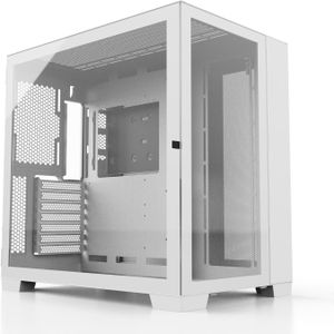 Blackstar Artemis A711G ATX case with window, white, PC-behuizing, Wit