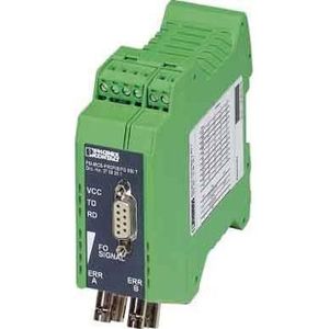 Phoenix Contact PSI-MOS-PROFIB/FO 850 T - 12 Mbit/s - Bedraad - 850 nm - IP20 - 35 mm, Actieve elektronische componenten, Zwart, Groen