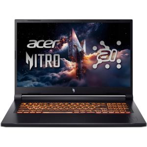 Acer Nitro V 17 AI (17.30", 1000 GB, 32 GB, DE, AMD Ryzen 7 260), Notebook, Zwart