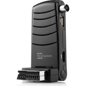 Telesystem TELE System TS6005 Stealth Terrestrial Full HD Zwart (DVB-T, DVB-T2), TV-ontvanger, Zwart