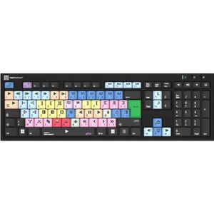 Logickeyboard Avid Media Composer+ LogicLight voor PC/Nero (FR, Bedraad), Toetsenbord, Zwart