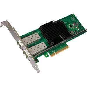 Intel NIC/PCiE tot 10GbE SFP+x 2 OEM (PCI Express 3.0 x8), Netwerkkaarten, Groen
