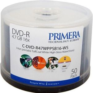 Primera DVD-R Inkjet Gloss 50 discs (50 x), Optische gegevensdrager