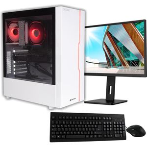 Captiva PC Advanced Gaming R93-529 TFT Bundle (Ryzen 7 5700X/RTX5060 8GB GDDR7/SSD 1TB/16GB/WLAN/w/o OS) (1000 GB, 16 GB, AMD Ryzen 7 5700X, GeForce RTX 5060), PC, Wit