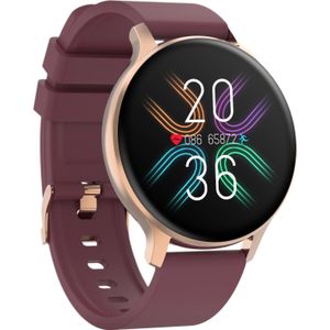 Canyon Smartwatch Badian SW-68 rosé-goud/rood NL (44.90 mm, Metaal), Sporthorloges + Smartwatches