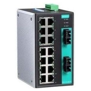 Moxa EDS-316-MM-SC - Unmanaged Ethernet-switch met 14 10/100BaseT(X)-poorten, 2 100BaseFX-poorten, Netwerkschakelaar