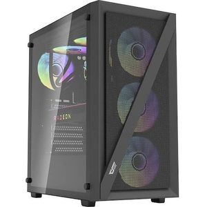 Darkflash Tech Počítačová skříň DK 260 Air Mesh (černá) (ATX), PC-behuizing, Zwart