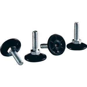 Rittal Stelvoeten voor TS, TS IT, SE, PC, IW, e+ koelmachines, Hoeveelheid 4, Accessoires voor serverkasten, Zwart