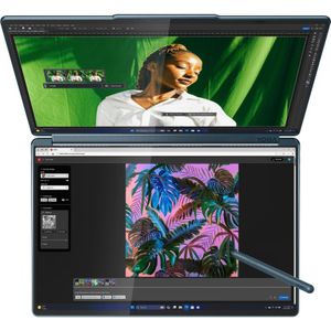 Lenovo Notebook 14,0 Yoga Book 9 14IAH10 - Ultra79/32GB/1TB - W11P (14", 1000 GB, 32 GB, DE, Intel Core Ultra 9 285H), Notebook, Blauw
