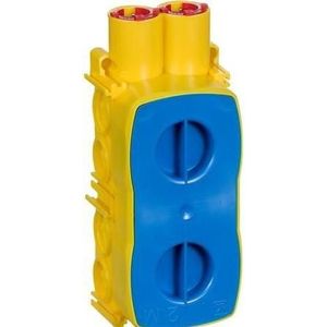 LK Opus 66 inschuifdoos 2 module, geel, Koptelefoon