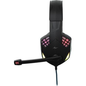 Art Voor games met microfoon G11 met verlichting (Bedraad), Gaming headset, Zwart