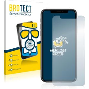 BROTECT AirGlass Matte kogelwerende glasfolie (1 Stuk, iPhone XS), Smartphone beschermfolie
