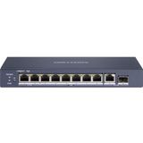 Hikvision DS-3E0510HP-E Netwerkschakelaar - Blauw - Unmanaged Gigabit Ethernet - Power over Ethernet - 6 Poorten
