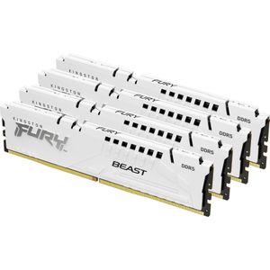 Kingston Technology FURY Beast 64GB 5200MT/s DDR5 CL40 DIMM (set van 4) White XMP