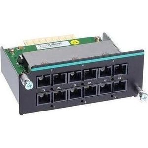 Moxa IM-6700A-6SSC - Fast Ethernet-module met 6 single-mode 100BaseFX-poorten met SC-connectoren (6 ports), Netwerkschakelaar