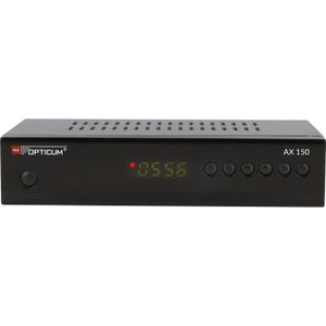 Opticum HD AX 150 (0.06 GB, DVB-S2), TV-ontvanger, Zwart