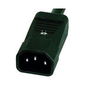 Exertis Connect 19" PDU 9 x IEC13-contactdoos in aluminium behuizing 1U, 3 x 1,5 mm kabel 2,5m, RAL 9005 zwart, UPS accessoires