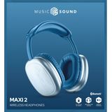 Music Sound - MAXI2 - Draadloze Bluetooth Hoofdtelefoon - Zwart - Bluetooth 5.0 - Play Time 22 uur