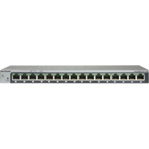 Netgear Gs116ge (16 ports), Netwerkschakelaar, Blauw