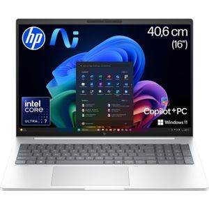 HP EliteBook 8 G1i 16 AI PC (16", 1000 GB, 32 GB, DE, Intel Core Ultra 7 258V), Notebook, Zilver