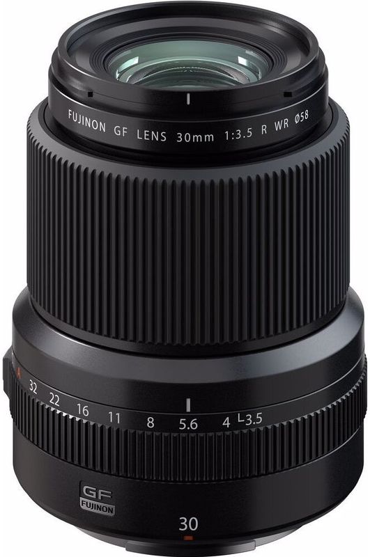 Fujifilm Fujinon GF 30mm f/3.5 R WR - Objectief - Zwart
