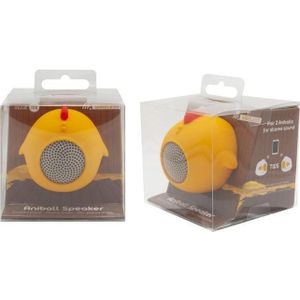 Muvit Aniball Mini Enceinte Sans Fil Poule 3w Jaune (3 h, Werkt op batterijen), Bluetooth luidspreker, Geel
