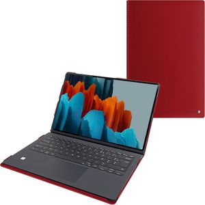Noreve Hoes cuir Samsung Galaxy Tab S9 Ultra + Boekhoes Toetsenbord (Galaxy Tab S9 Ultra), Tablethoes, Rood