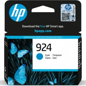 HP 924 Cyan Original Ink Cartridge inktcartridge 1 stuk(s) Origineel Normaal rendement
