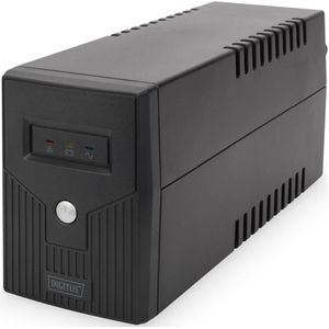 Digitus - DN-170063-B - Line-Interactive UPS - Zwart - 360 Watt, 0.60 VA, 7 Ah batterij