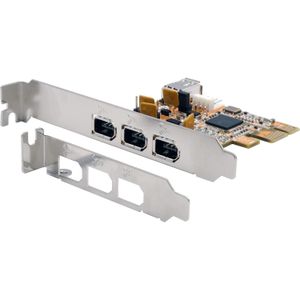 Exsys PCI-E kaart 3+1 FireWire 400, Controlekaart