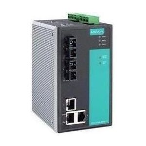 Moxa EDS-505A-MM-SC-T - Beheerde Ethernet-switch met 3 10100BaseT(X)-poorten, 2 100BaseFX multi-mode, Netwerkschakelaar
