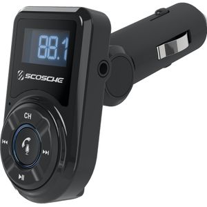 Scosche BTFM3 Bluetooth FM-zender, Auto-adapter, Zwart