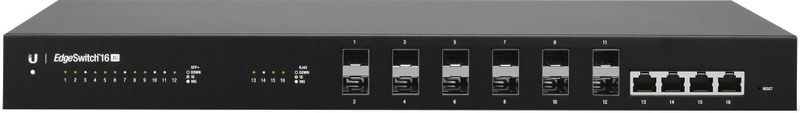Ubiquiti ES-16-XG Switch - 16-poorts Gigabit - Zwart - Netwerkapparaat