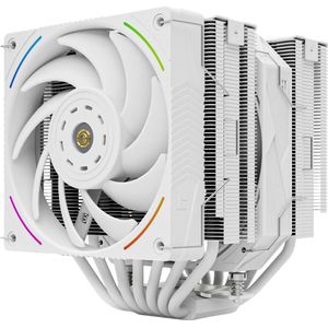 Thermalright Ventilateur pour processeur Royal Pretor 130 Ultra RGB (Blanc) (158 mm), Processorkoeler, Wit