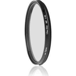 Goobay Ultra Slank CIR-PL Polariserend Filter MC 55 mm (55 mm, Polarisatiefilter), Lensfilter, Zwart