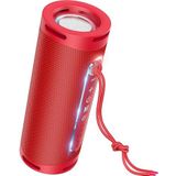 Hoco HC9 Oogverblindende Impuls Sport, 10W, TWS, RGB, rood (5 h), Bluetooth luidspreker, Rood