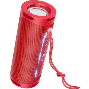 Hoco HC9 Oogverblindende Impuls Sport, 10W, TWS, RGB, rood (5 h), Bluetooth luidspreker, Rood
