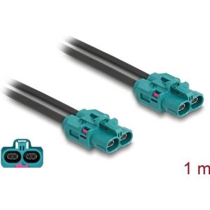 Delock Kabel HDMTD Z dubbele contactdoos naar HDMTD Z dubbele contactdoos (1 m, HDMI), Videokabel