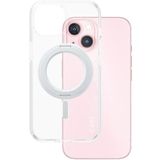 Care Case Kenmerken Zilveren Kickstand&MagSafe (iPhone 15), Smartphonehoes, Transparant