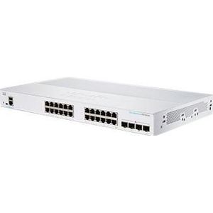 Cisco Bedrijfsschakelaar CBS350-24T-4X-EU-RF (24 ports), Netwerkschakelaar, Zilver