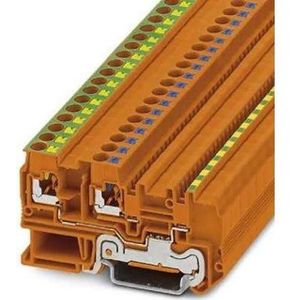 Phoenix Contact PTIO-IN 2,5/3-PE OG 3244560 Initiator/actuator klem 0,25 mm² 1,50 mm² Oranje 10 st., Kabels + Stekkers, Oranje