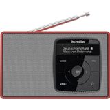 TechniSat Digiradio 2 (DAB+, VHF, Bluetooth), Radio, Rood, Zilver