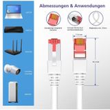 Helos Herweck patchkabel (S/FTP, CAT6a, 30 m), Netwerkkabel
