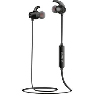 Aiwa ESTBT-400BK Hoofdtelefoons & Headset Draadloze In Ear (3 h, Draadloze), Koptelefoon, Zwart