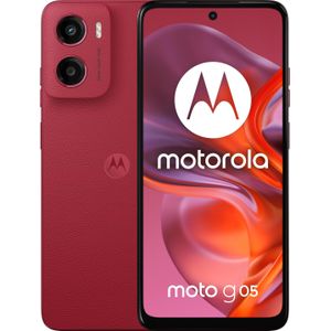 Moto g05 DS 128/8GB Plum Red (128 GB, Pruimenrood, 6.67", Dubbele SIM, 4G), Smartphone, Rood