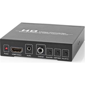 Nedis HDMI T Converter SCART Buchse HDMIT Ausgang / 1x 3.5 mm Audio Out / 1x Digital Audio 1-Weg 108, Netwerk accessoires