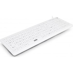 Urban Factory Sanee Toetsenbord USB AZERTY Frans (FR, Bedraad), Toetsenbord, Wit