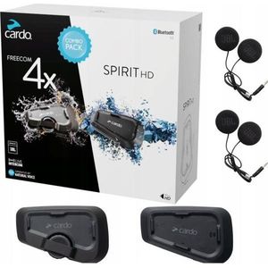 Cardo - Freecom 4X - Intercom - Zwart - Bluetooth Verbinding